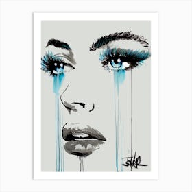 Blue Rumour Art Print