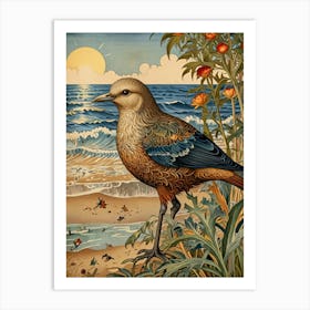 William Morris Bird On The Beach Art Print