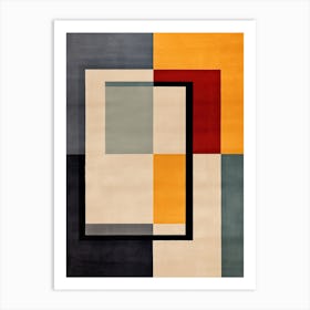 Geometric Fusion; Mid Century Abstract Explorations Art Print