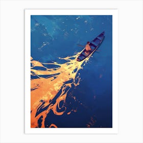 Fire In The Water Art Print