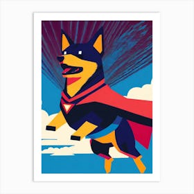 Super Shiba Inu Art Print