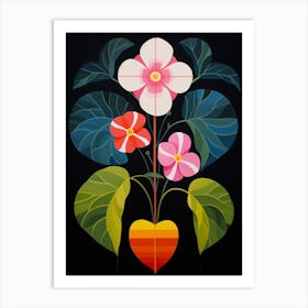 Impatiens 1 Hilma Af Klint Inspired Flower Illustration Art Print