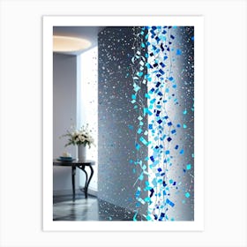 Blue Confetti 1 Art Print