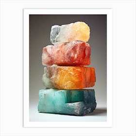 Stacked Stones, Stones Art Art Print