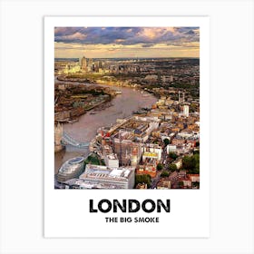 London, City, Print, Art, Landscape, England, Home Decor, Wall Print 2 Art Print