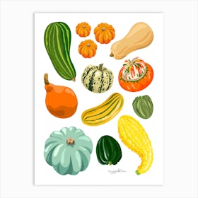 Squash Print 100x75 Art Print