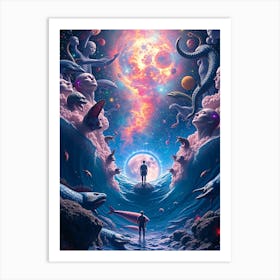 Abstract Universe Illustration Art Print