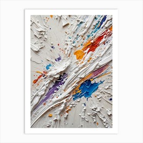 Abstract Paint Splatter no2 Art Print