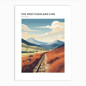 The West Highland Line Scotland 2 Hiking Trail Landscape Poster Art Print
