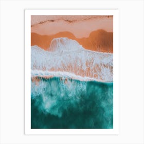 Aerial View Of A Beach 78 Art Print