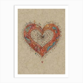 Heart Of Love 20 Art Print