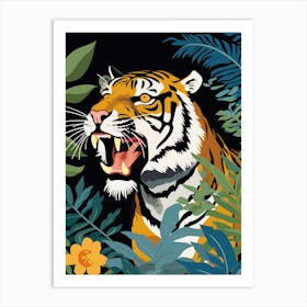 Tiger In The Jungle 23 Art Print