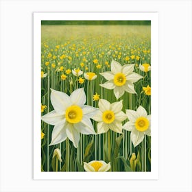 Daffodil Field Art Print