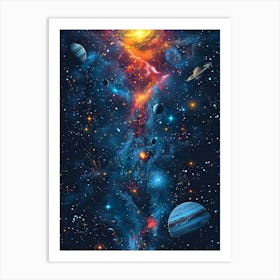 Space And Planets Art Print