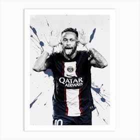 Neymar 4 Art Print