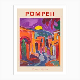 Pompeii 2 Italia Travel Poster Art Print