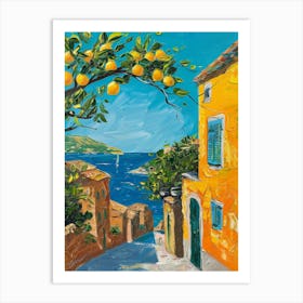 Oranges On The Street 1 Art Print