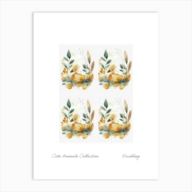 Cute Animals Collection Duckling 3 Art Print