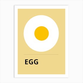 Egg Icon Art Print