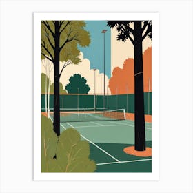 Tennis Court 9 Art Print