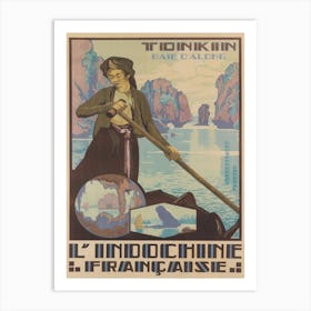 Indochine Vintage Travel Poster Art Print