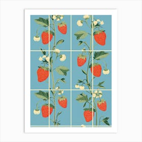 Strawberries Illustration 5 Art Print