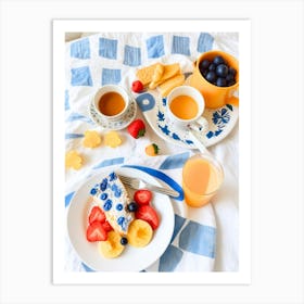 Breakfast On The Bed Art Print