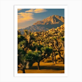 Joshua Tree National Park 2 United States Of America Vintage Poster Art Print