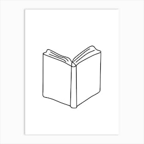 Open Book Vector Illustration Design Art Print