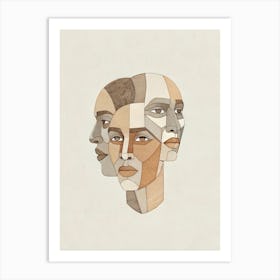 Three Faces Art Print