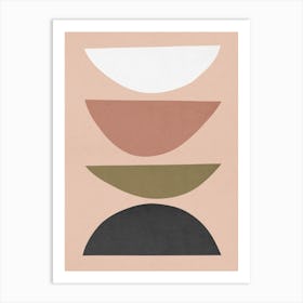 Geometry with circles D Art Print