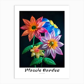 Bright Inflatable Flowers Poster Passionflower 2 Art Print