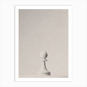 CHESS - The White Pawn I Art Print