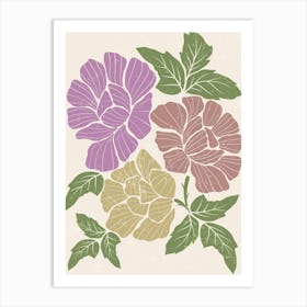 Floral Pattern Vector Art Print