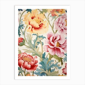 Floral Wallpaper 164 Art Print