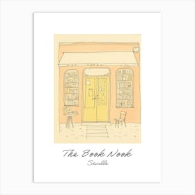 Seville The Book Nook Pastel Colours 4 Poster Art Print