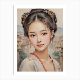 Chinese Girl 2 1 Art Print