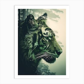 Tiger In The Forest 1 Art Print