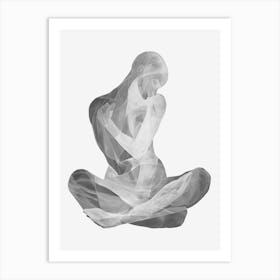 Abstract Painting Of Woman Body Art Print