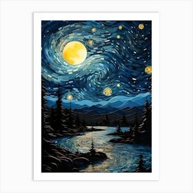 Starry Night 1 Art Print