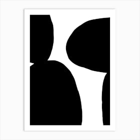 Black And White Silhouettes Art Print