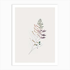 Thyme Leaf Abstract 5 Art Print