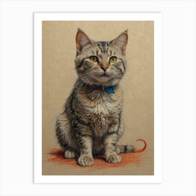Tabby Cat 2 Art Print