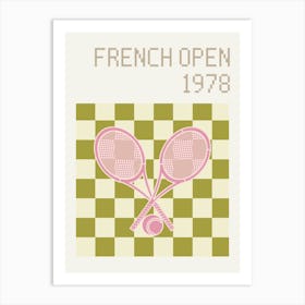 Tennis French Open 1978 Art Print