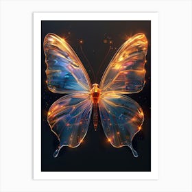 Abstract Butterfly Art Print