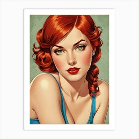 Pin Up Girl Art Print