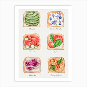 Breakfast Mood Watercolor Art Art Print