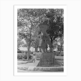 Old Horse Watering Trough, Fort Worth, Texas By Russell Lee Art Print