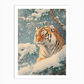 Stunning Tiger In The Snow 3 Poster