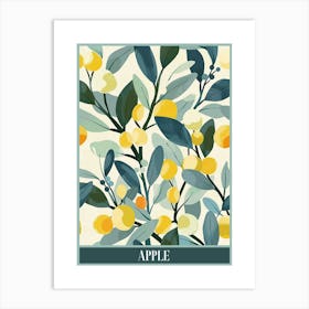 Apple Tree Flat Illustration 6 Poster Art Print